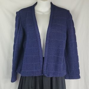 Vintage Castleberry blue sweater jacket sz Small